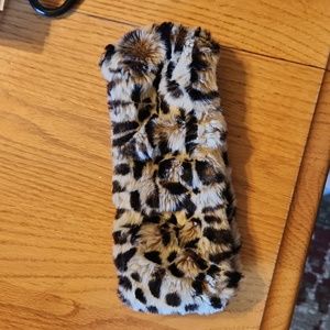 Leopard print headband/warmer